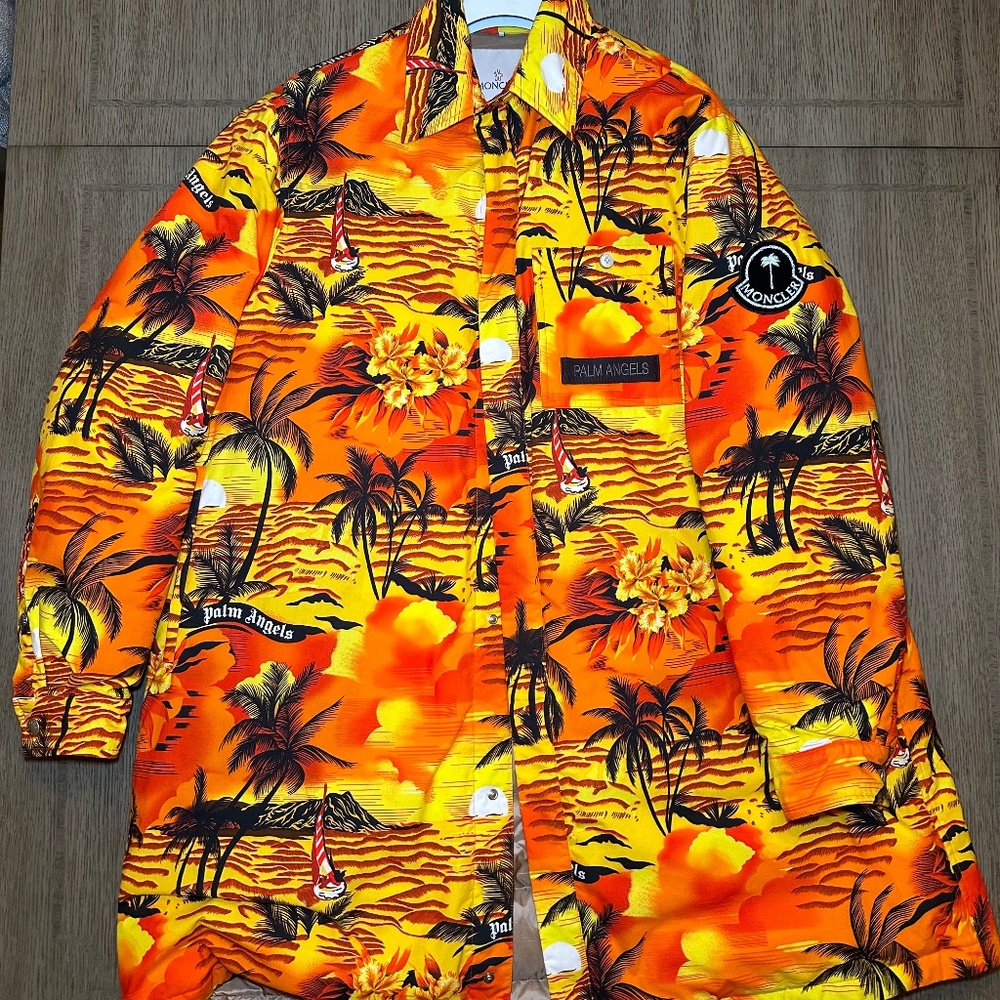 MONCLER GENIUS x Palm Angels Orange Tallac Coat